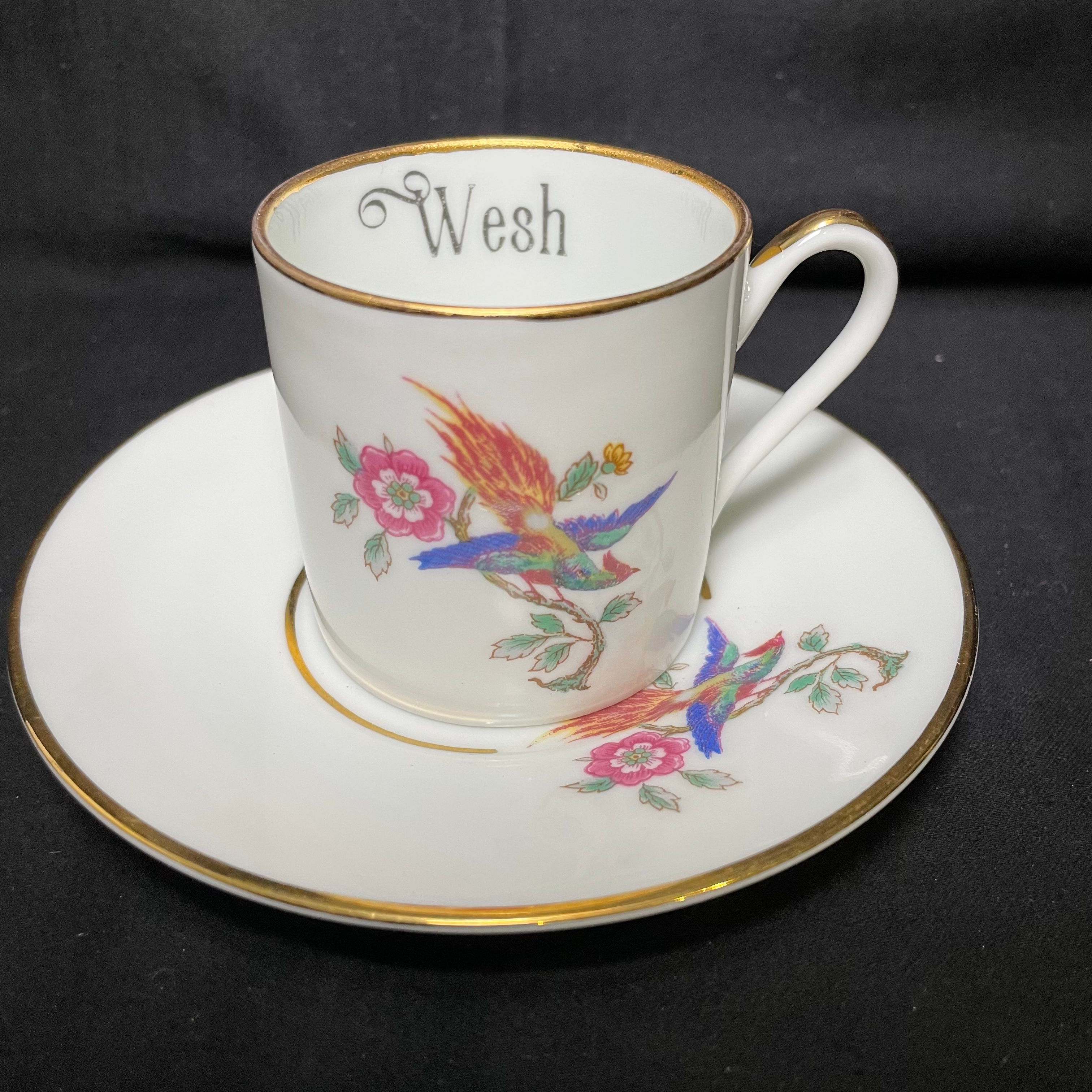 Vulgar Espresso Cup,Wesh,Insult funny French Limoges Vintage Rude Gift