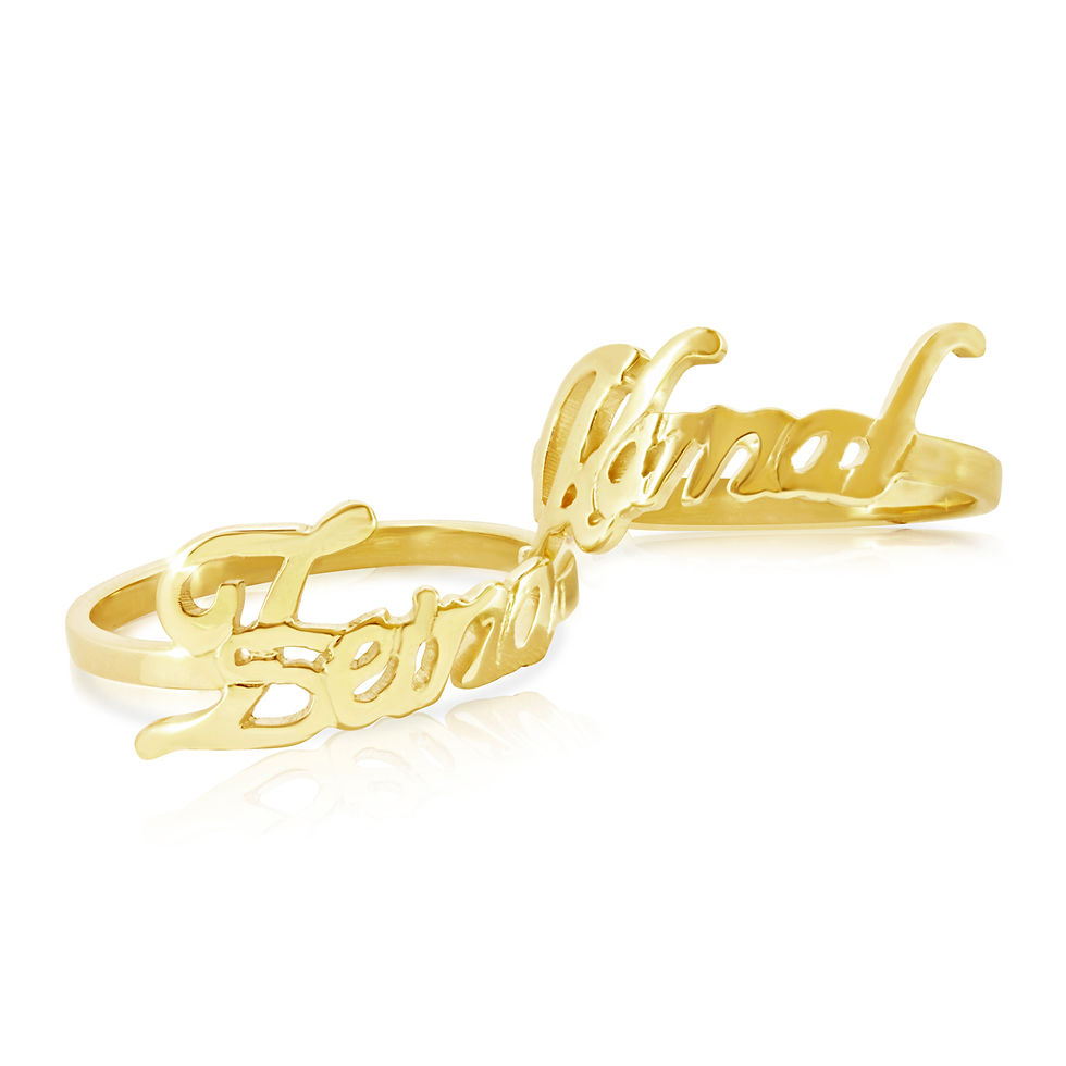 Thumbnail: Soft Golden Name Ring