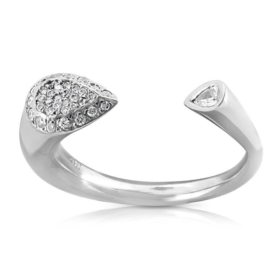 Thumbnail: Head & Tail Pear Diamond Ring