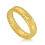 Thumbnail: Twisted sides Matte center gold wedding band