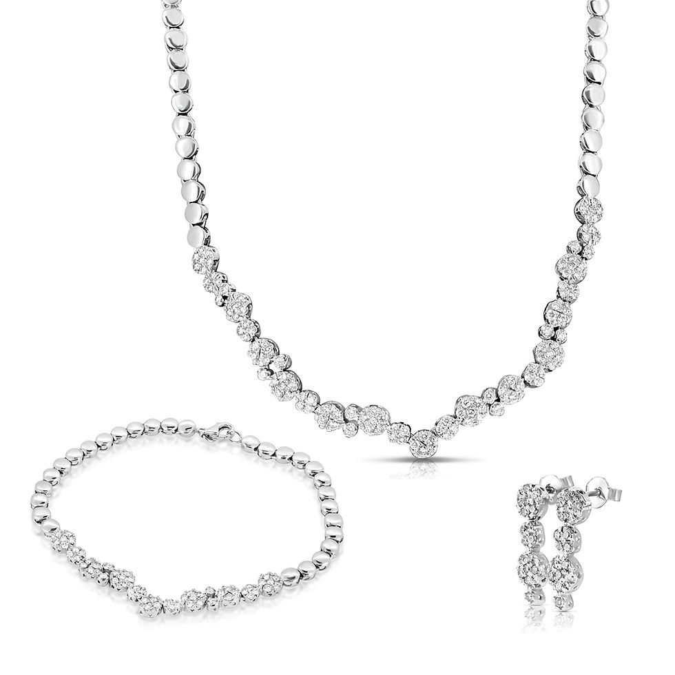 Diamond Loops Bridal Set