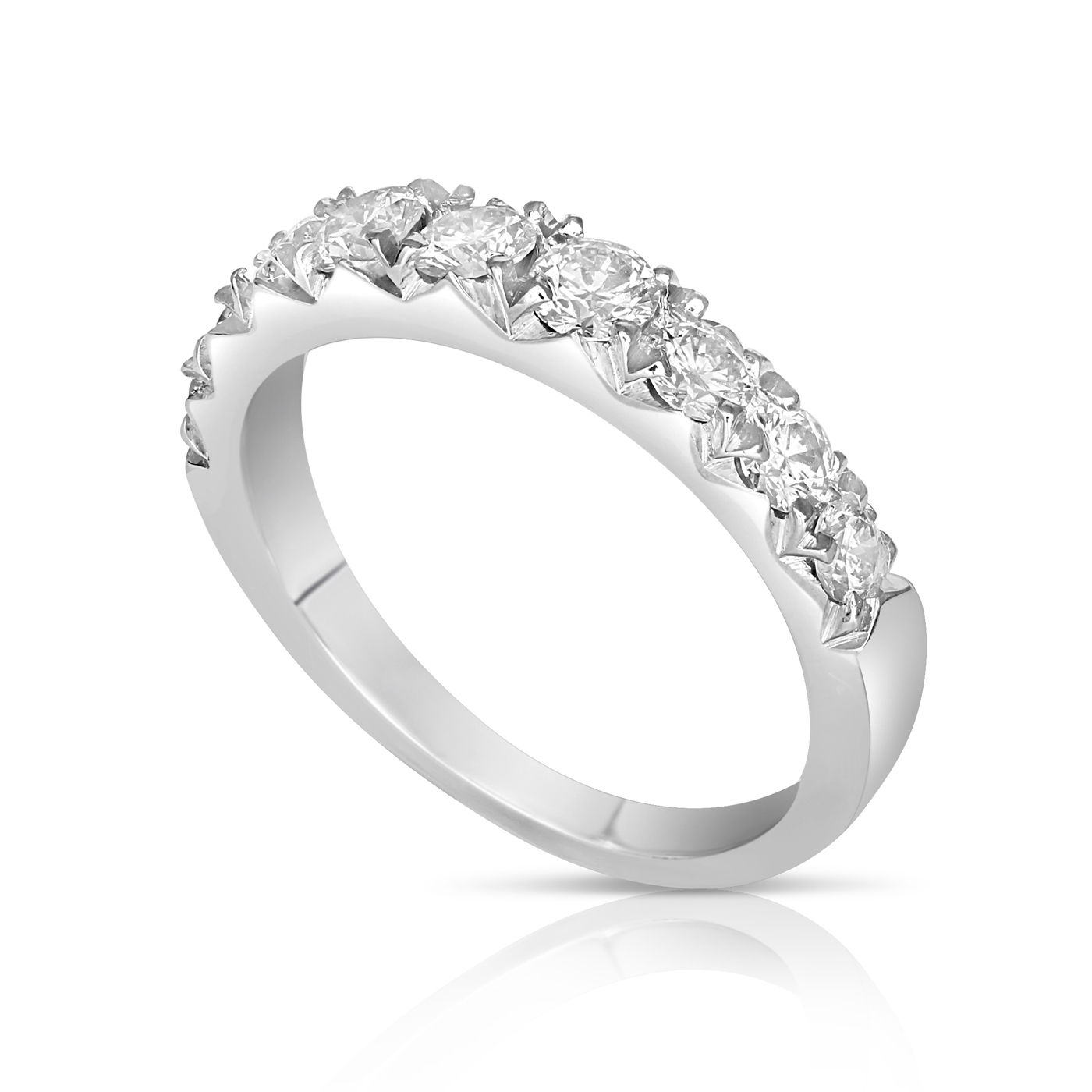 UpDeck setting diamond wedding ring