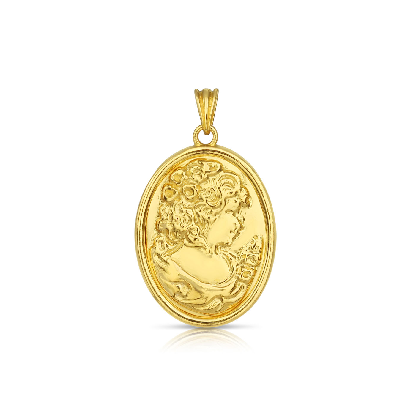 Cameo golden pendant
