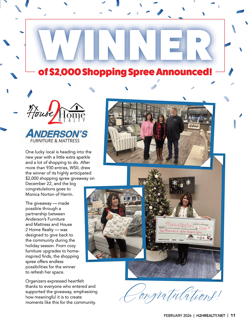 Andersons Furniture Shopping Spree