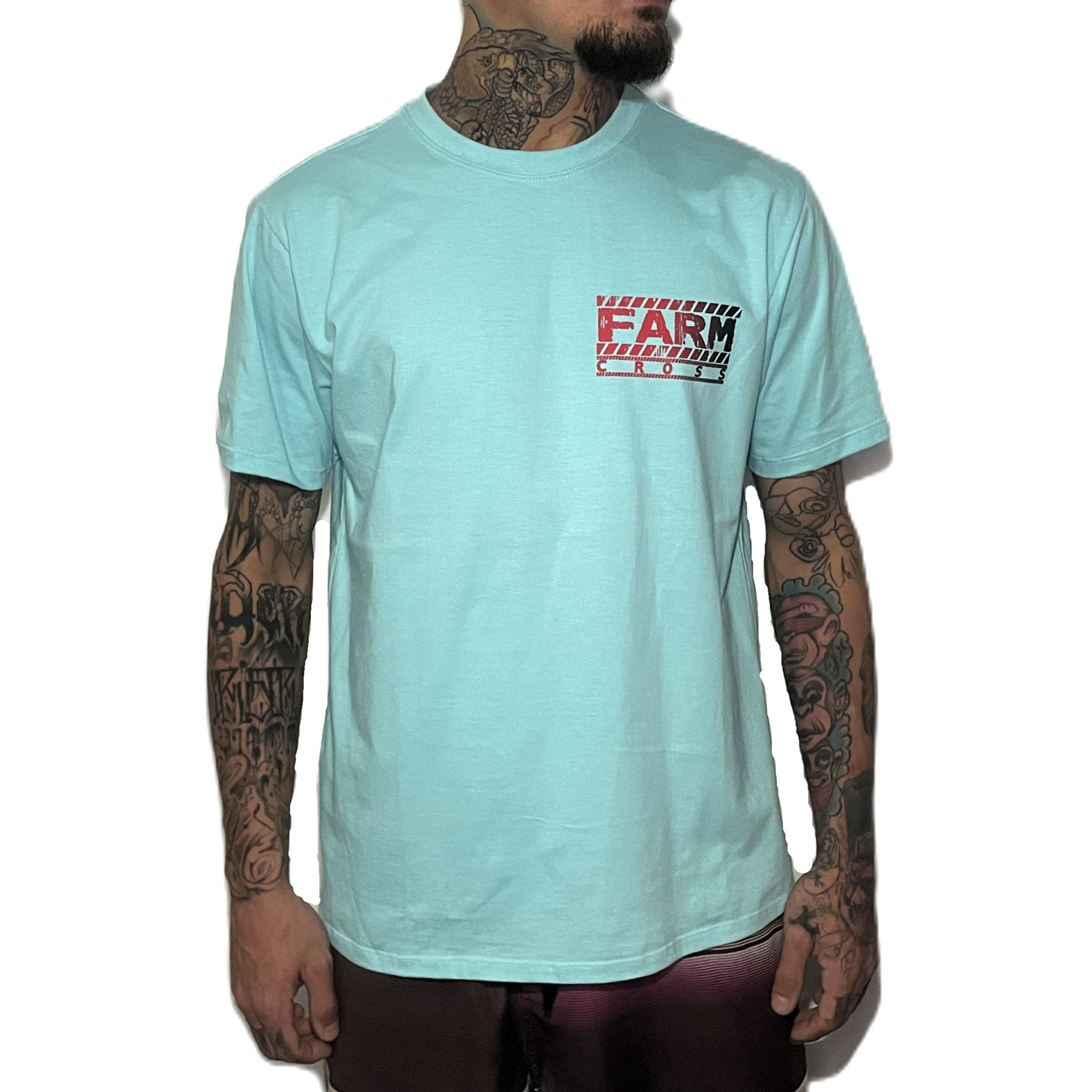 Camiseta masculina Farm Cross Caution