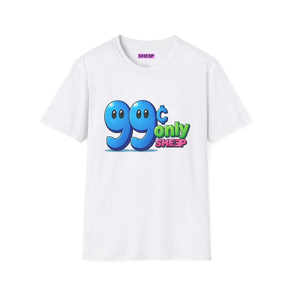 Thumbnail: 99 Only Graphic T-Shirt — Fun Retro Discount Logo Tee