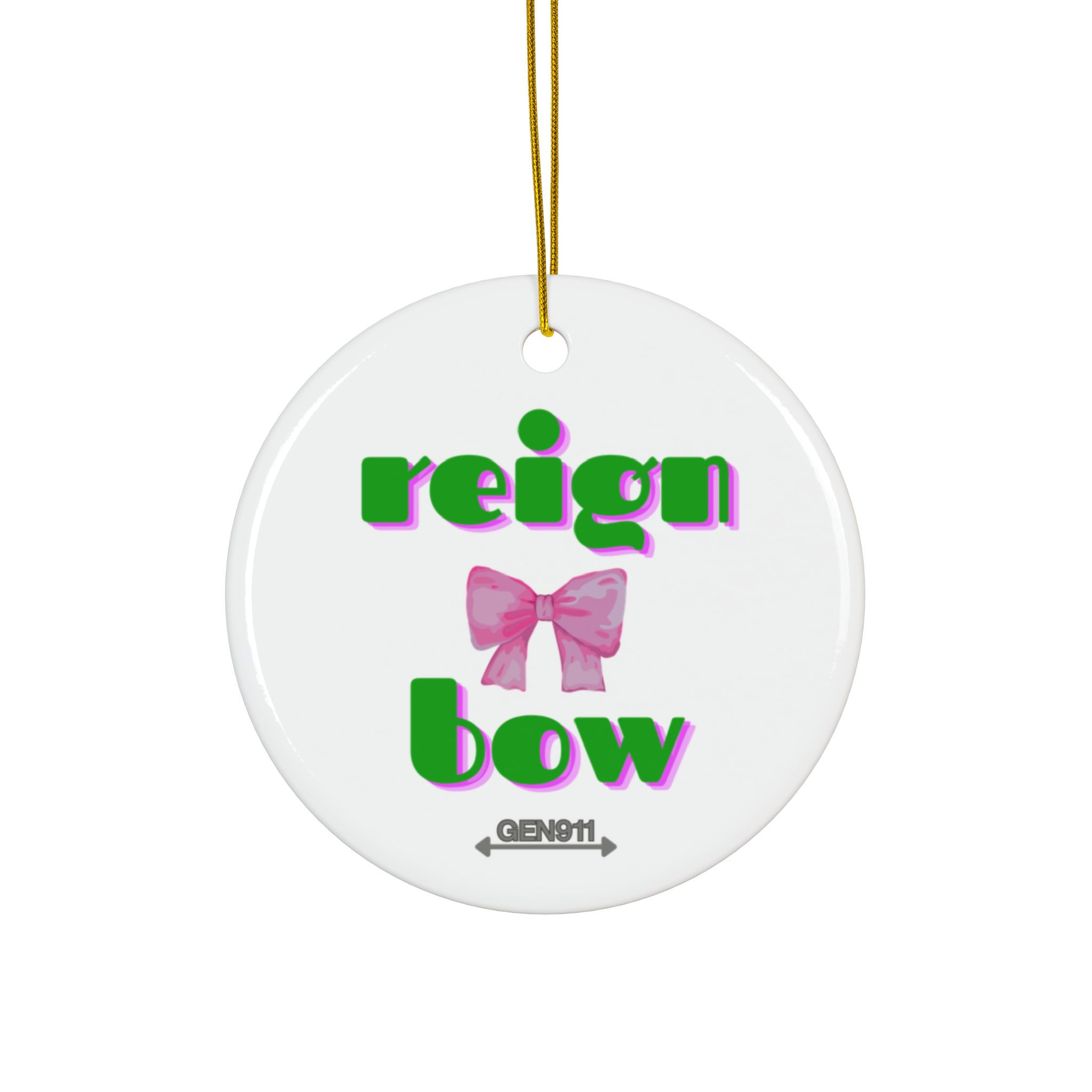 ReignBow - Decorative Ceramic Ornaments, Double-Sided (1pc, 3pcs, 5pcs, 10pcs)