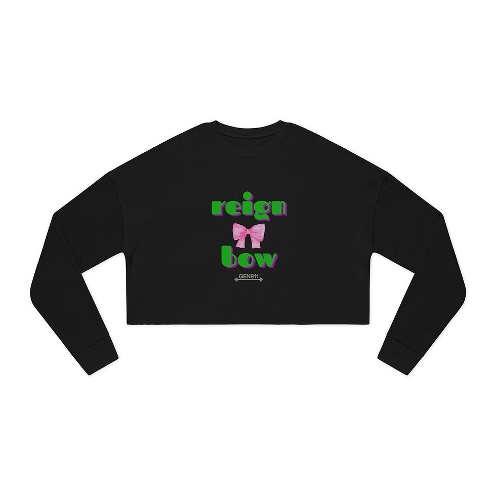 Thumbnail: ReignBow - Women's Cropped Sweatshirt
