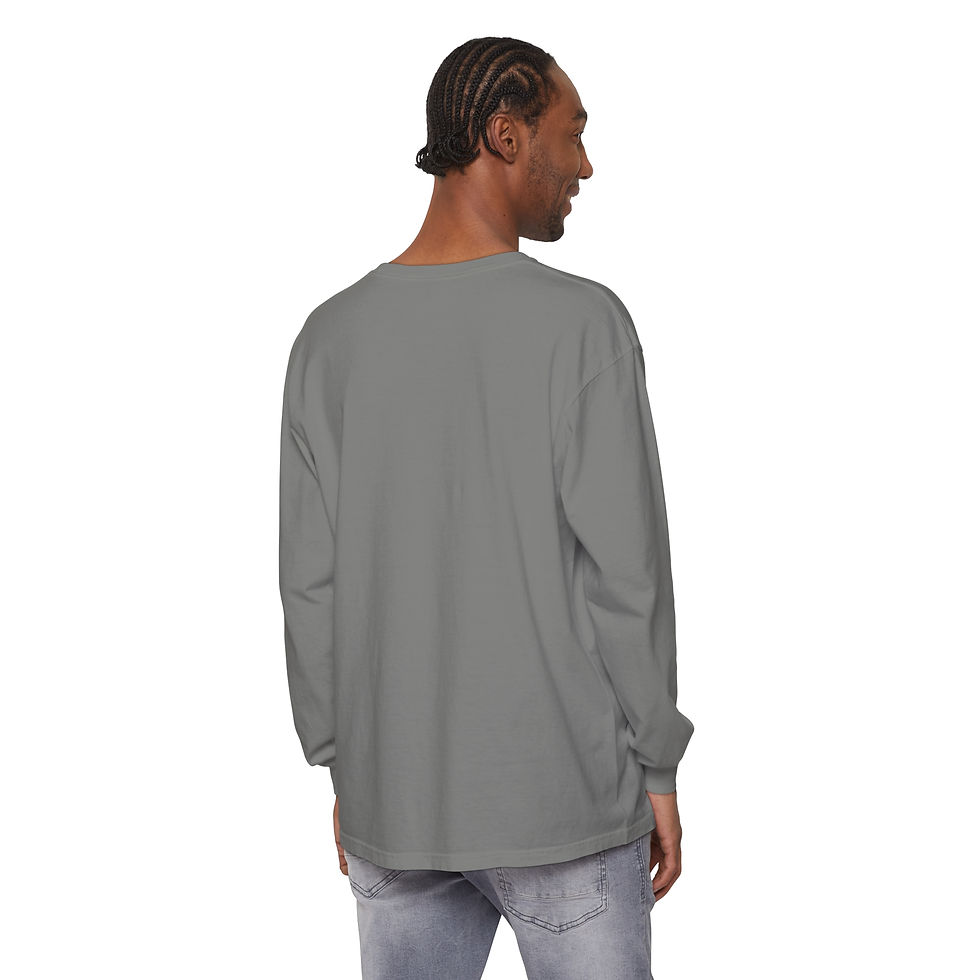 Thumbnail: Thanks Giving Loved - Unisex Garment-dyed Long Sleeve T-Shirt