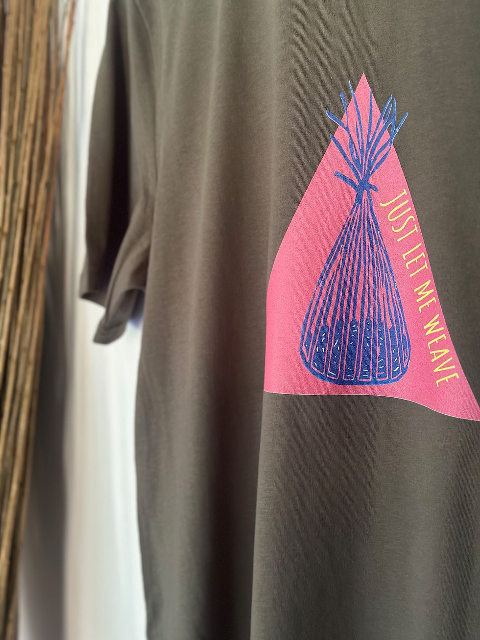 Thumbnail: Just Let Me Weave Unisex Organic Cotton T-Shirt