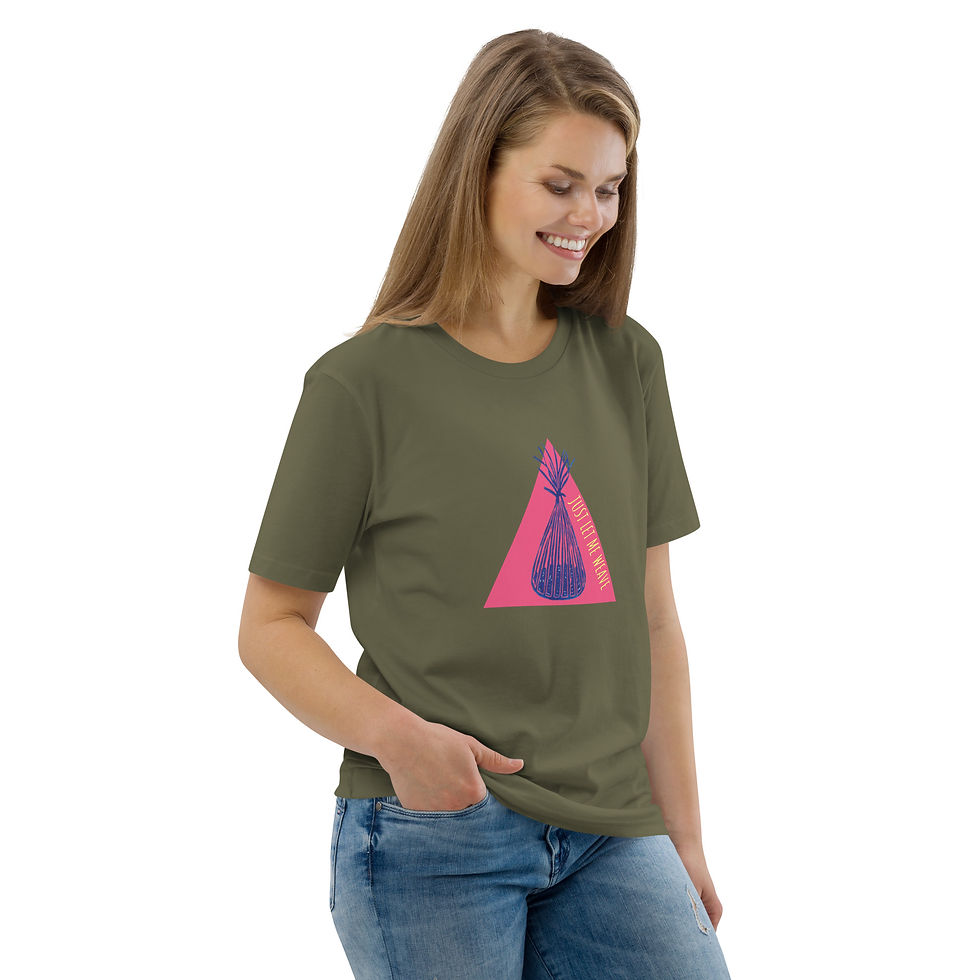 Thumbnail: Just Let Me Weave Unisex Organic Cotton T-Shirt