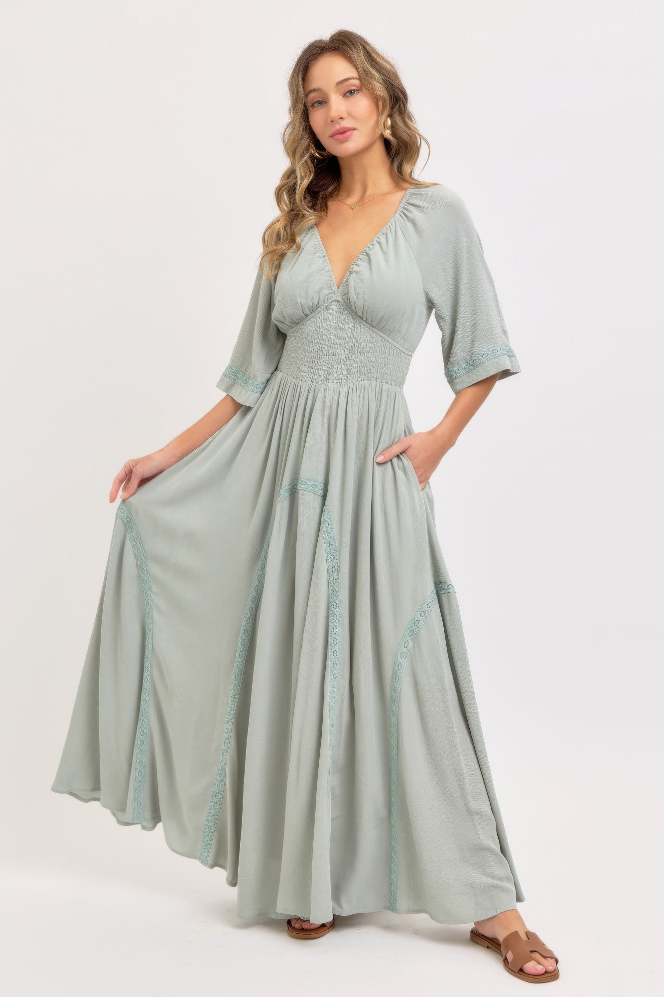 Romantic Flowy Maxi Dress