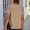 Thumbnail: Knit Loose Fit V Neck Solid Drop Shoulder Top