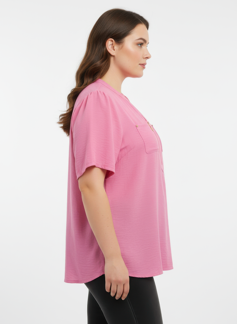 Thumbnail: Zip-front Utility Pocket Knit Top