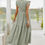 Thumbnail: Ruffle Solid Willow Smocked Maxi Dress