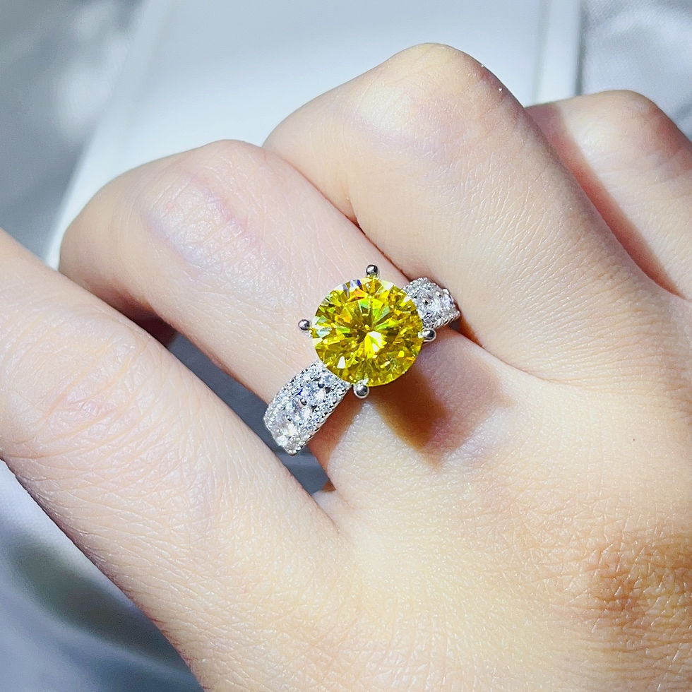 Thumbnail: 3 Carat Moissanite 925 Sterling Silver Ring