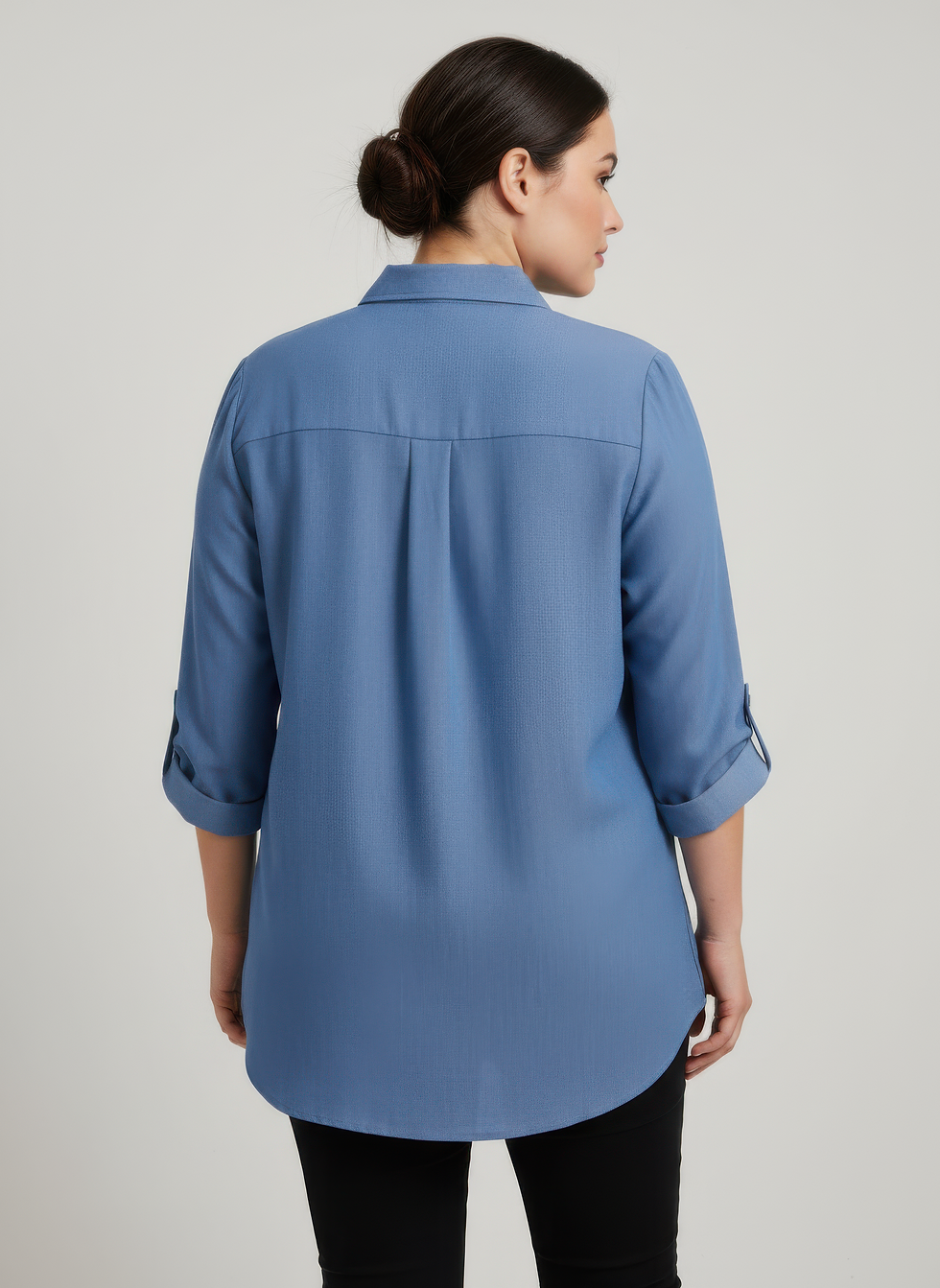 Thumbnail: Zip Front Utility Pocket Tunic Blouse