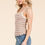 Thumbnail: Stripped Ribbed Tank W/lace Detail      