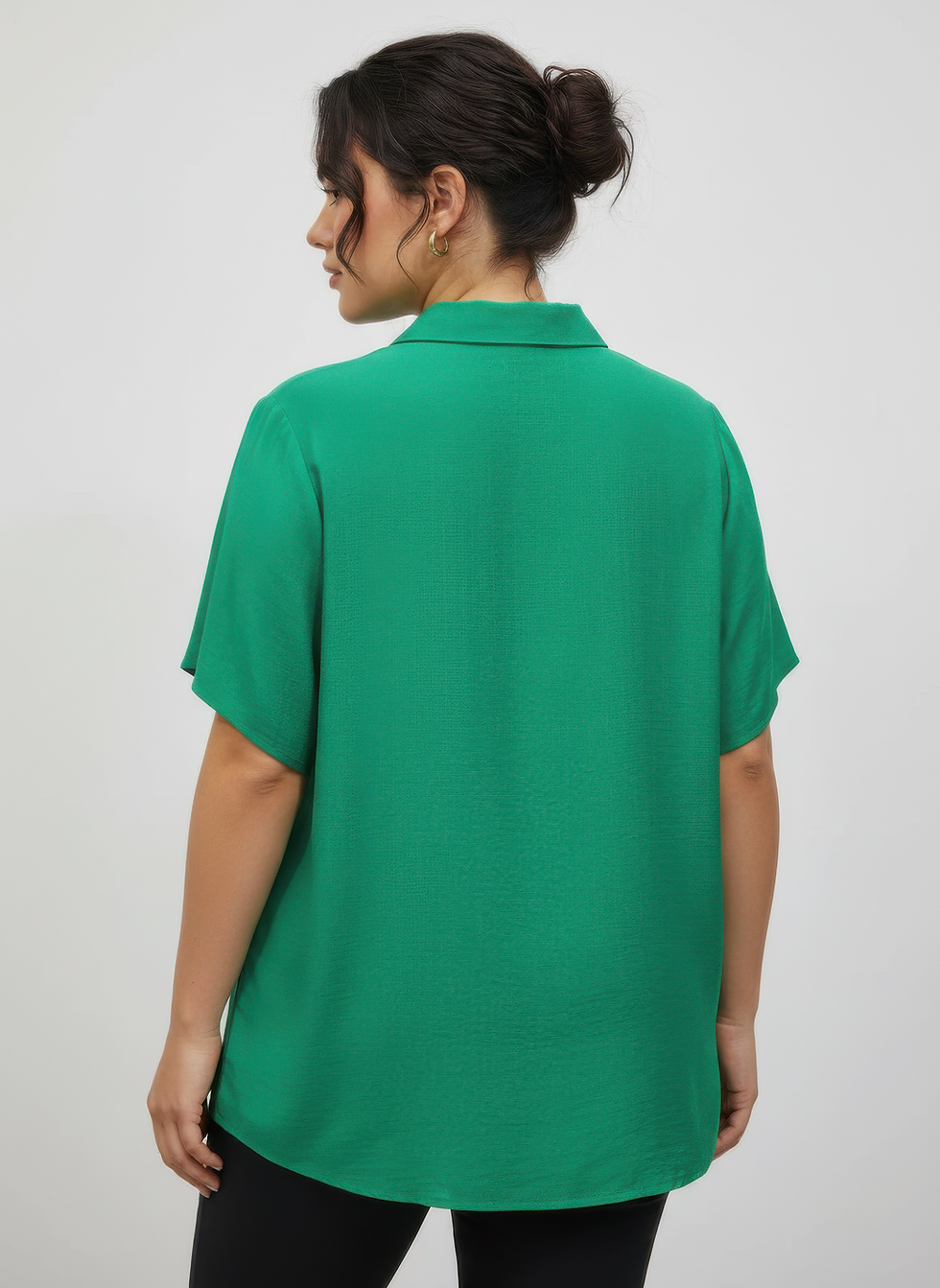 Thumbnail: Zip-front Collared Utility Knit Top