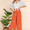 Thumbnail: Wide Leg Border Print Woven Pants