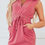 Thumbnail: French Terry Zipped Collar Sleeveless Drawstring Waist Mini Dress