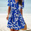 Thumbnail: Random Print Button Down Belt Ruffle Midi Dress