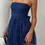Thumbnail: Off Shoulder Ruched Knot Zipper Pleated Short Dress