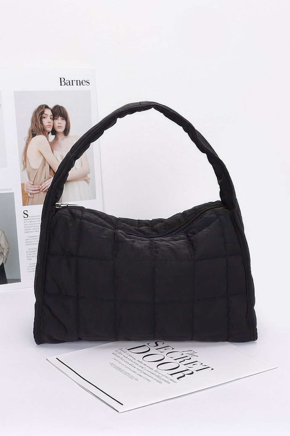 Thumbnail: Quilted Nylon Shoulder Bag
