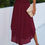 Thumbnail: Shirred Waist Asymmetrical Hem Flared Skirt