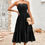Thumbnail: Solid Off Shoulder Elasit Waist Ruffle Dress