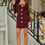 Thumbnail: Mutli Button Long Sleeve Dress