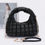 Thumbnail: Quilted Faux Leather Padded Hobo Bag