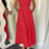 Thumbnail: Halter Solid Pockets Sleeveless A Line Long Dress