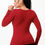 Thumbnail: Long Sleeve Solid Jacquard Knit Top       