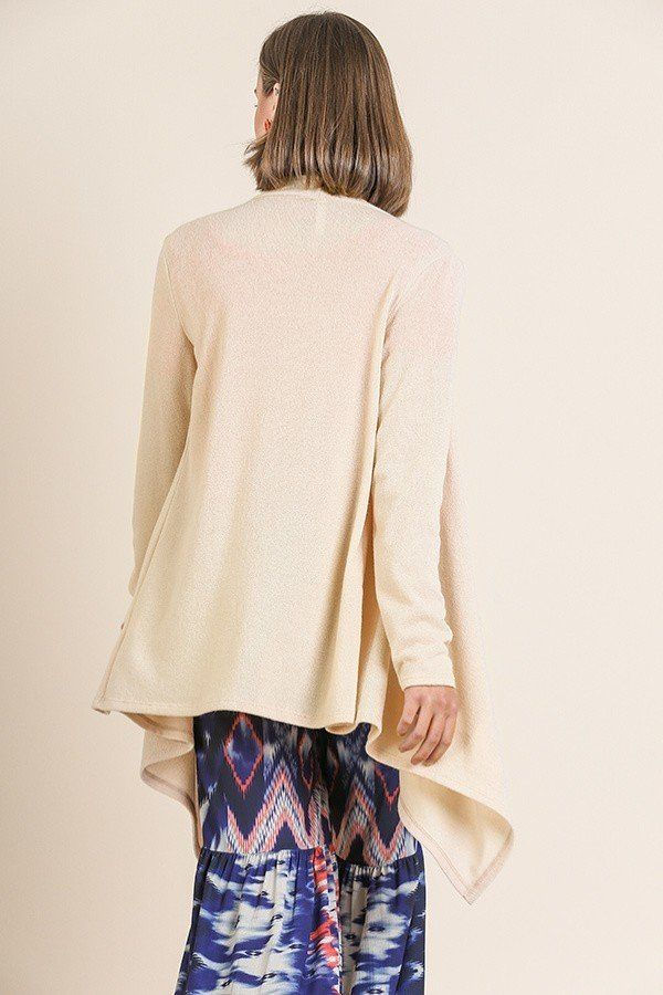 Thumbnail: Soft Knit Long Sleeve Open Front Cardigan