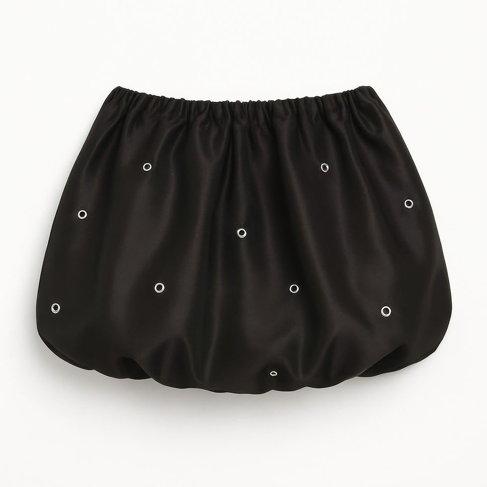 Thumbnail: Bubble Lace Up Mini Skirt      