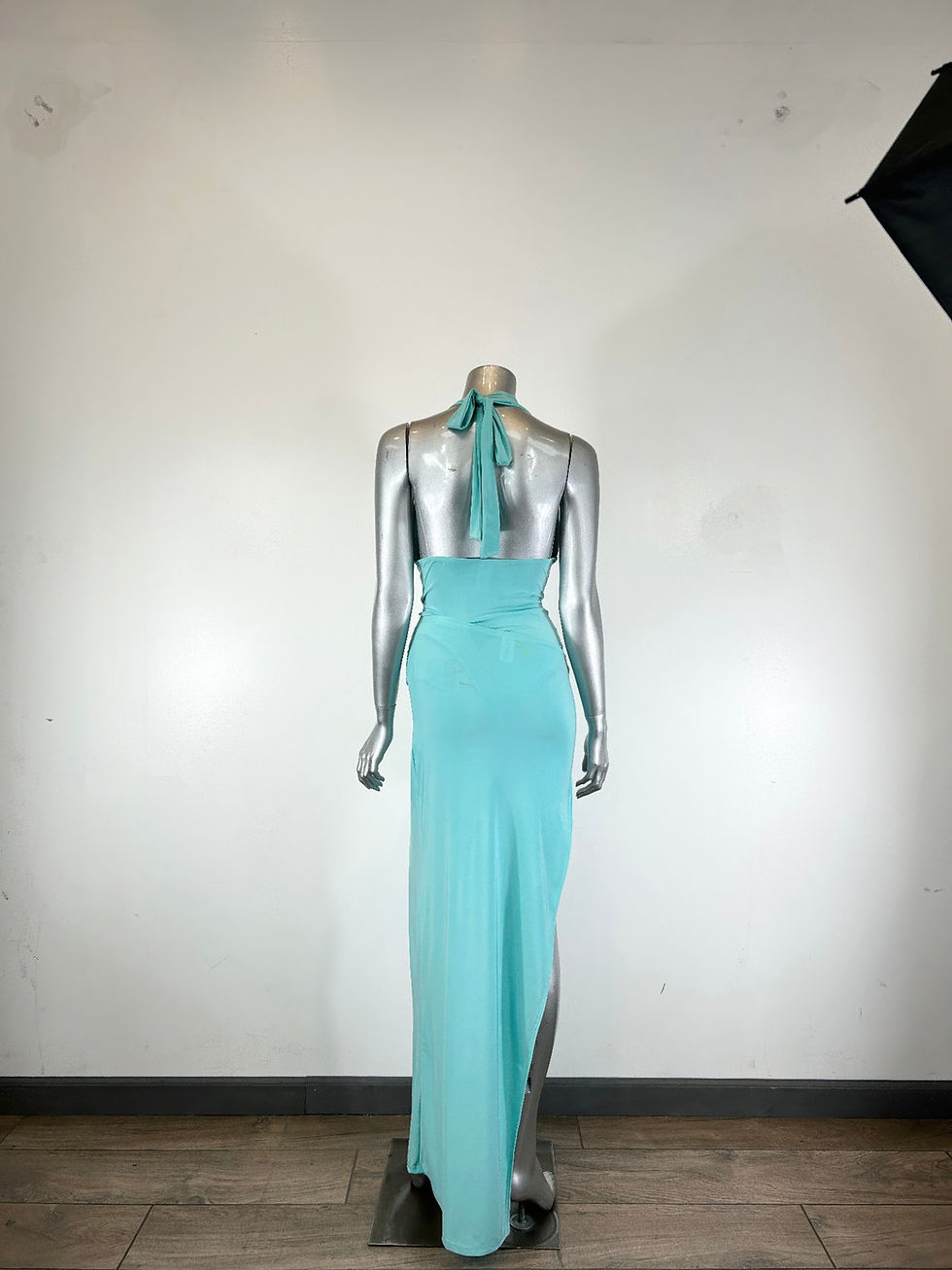Thumbnail: Body Suit Skirt Set Halter Neck Tie