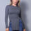Thumbnail: Sleek & Chic Fall Long Sleeve Slitted Top