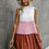 Thumbnail: Colorblock Cut Out Back Ruffle Hem Tiered Dress