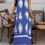 Thumbnail: Geo Print Halter Sleeveless Loose Fit Dress