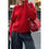 Thumbnail: Solid Knit O Neck Long Sleeves Pullover Sweater
