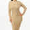 Thumbnail: Stand Collar Sweater Bodycon Dress          