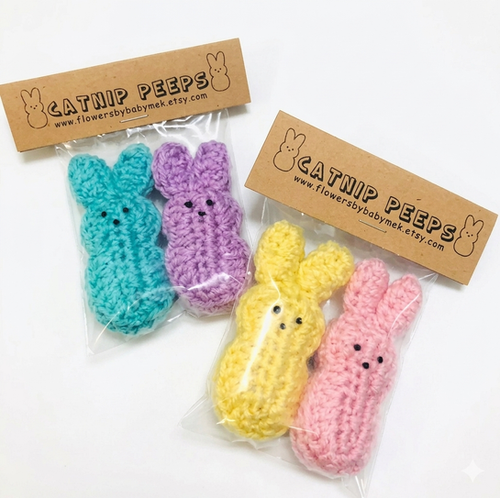 Crochet peeps -pins, just peeps or catnip | rosemarysbabymek
