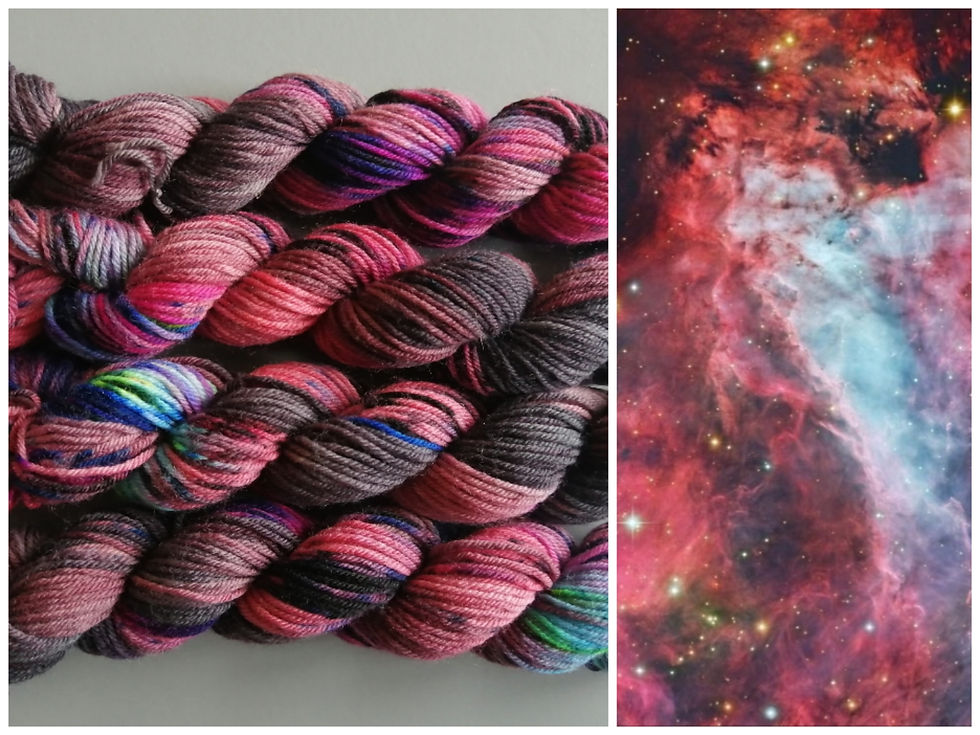 Red Galaxy - Dyed-to-order