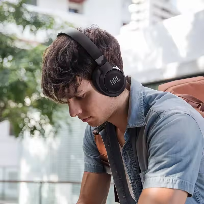 Thumbnail: JBL Tune 760NC Wireless Headphones - Active Noise-Cancelling Bluetooth Headset w
