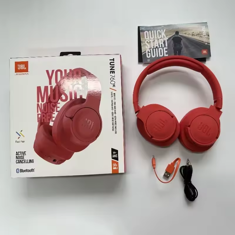 Thumbnail: JBL Tune 760NC Wireless Headphones - Active Noise-Cancelling Bluetooth Headset w