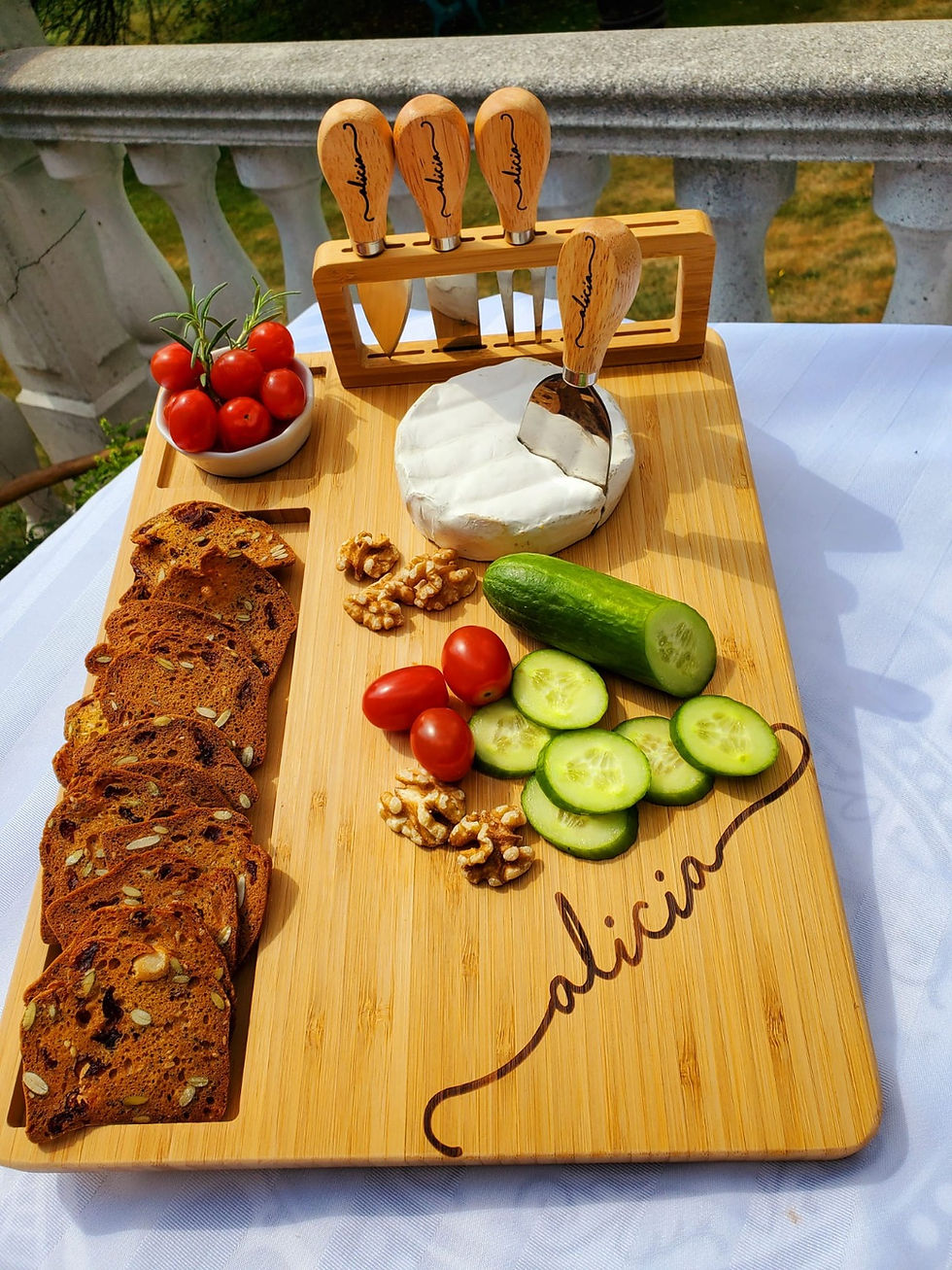 Thumbnail: Custom  Charcuterie Platter Serving Tray (Bamboo)