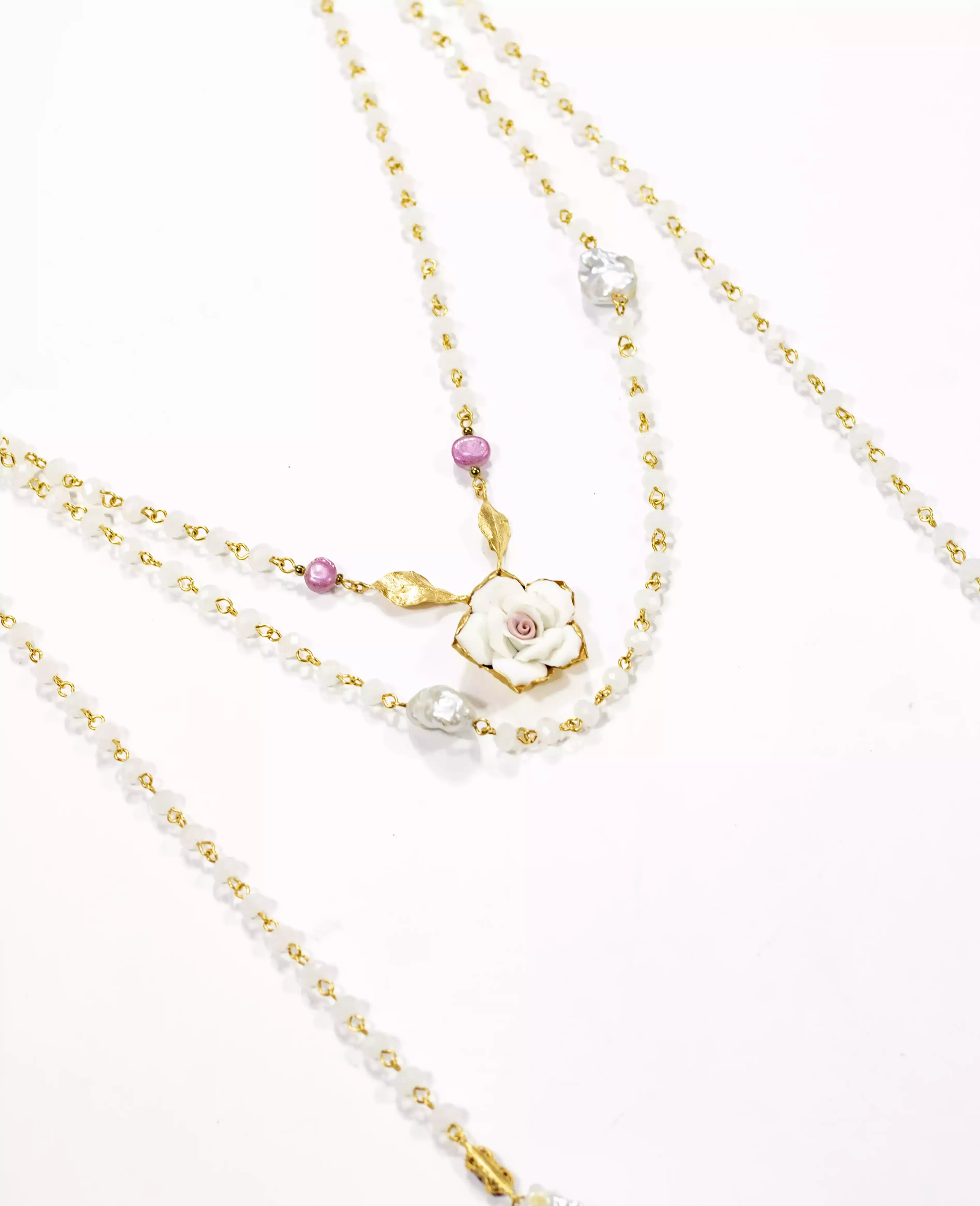 Rosé Cascade Necklace