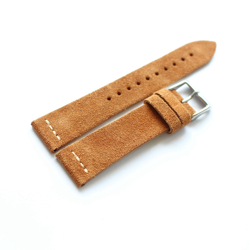 Thumbnail: Vintage leather strap handmade 20mm 22mm soft watch strap