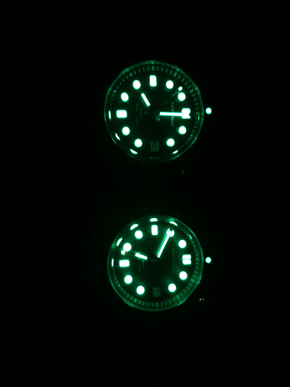 Thumbnail: Bronze 6105 green submarine NH35A mechnical movt